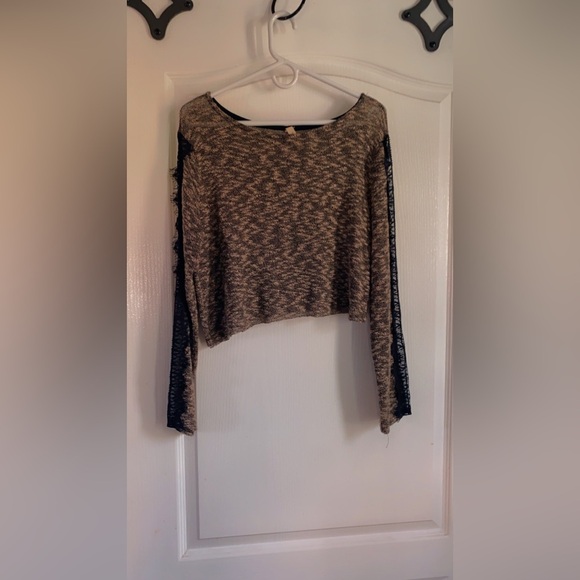 Sweaters - Women's Black and Tan Sweater